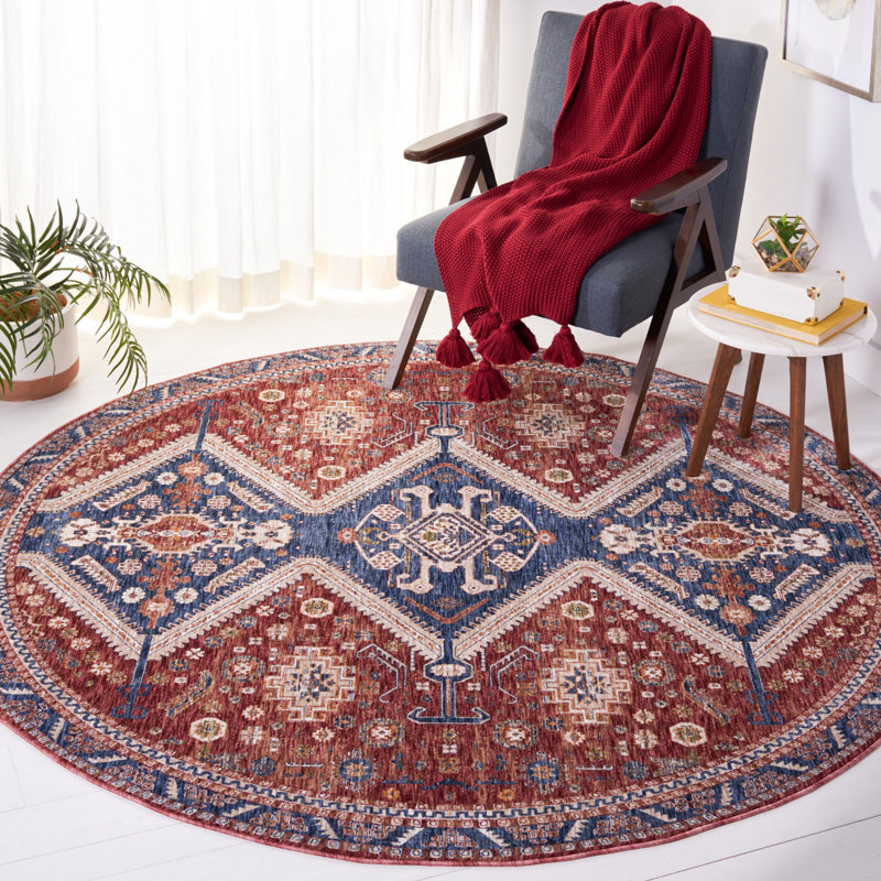 Lynex 700 Performance Southwestern Rug, Round 6'7"