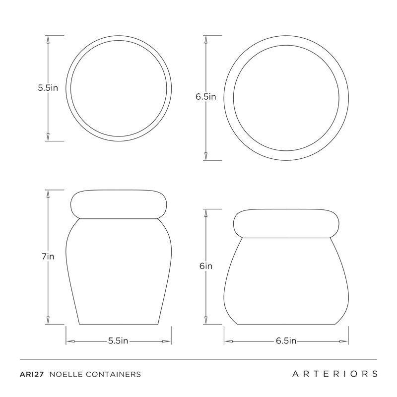 Noelle Containers, Set Of 2