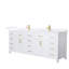 Beckett 84" Freestanding Double Bathroom Vanity with Quartz Top-582092712-582092716-582092753
