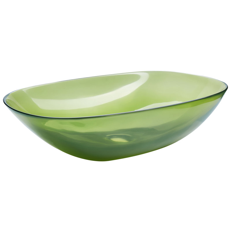 Ivy Bronx Chanoch Solid Surface Oval Sink, Green