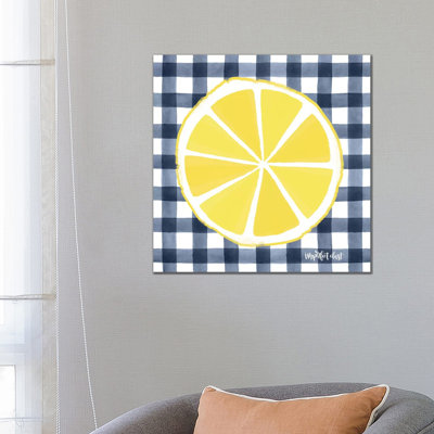 Lemon Slice 1 Piece Wrapped Canvas Painting