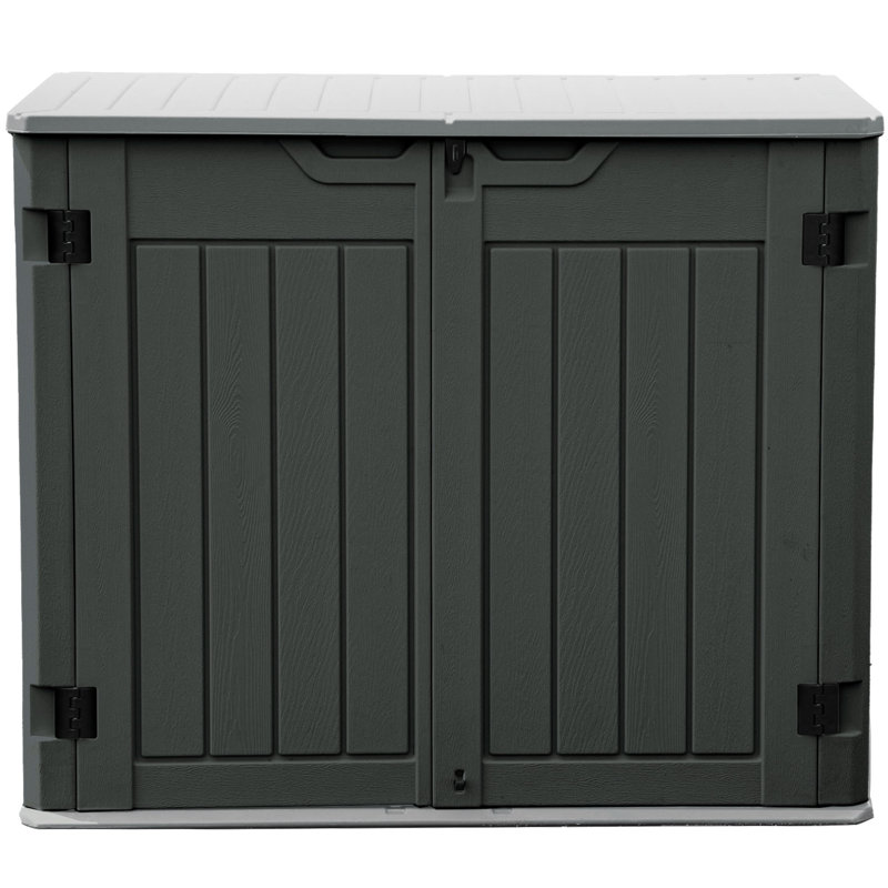 4.5 ft. W x 2.8 ft. D Resin Horizontal Storage Shed, Gray