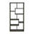 Rectangular 10Shelf Bookcase In Weathered Grey-1519841956
