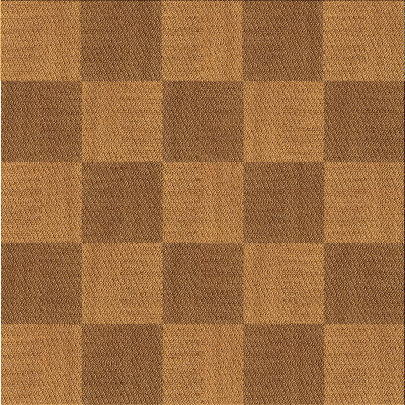 Brun Vichy Tapis décoratif, Carré 6 pi