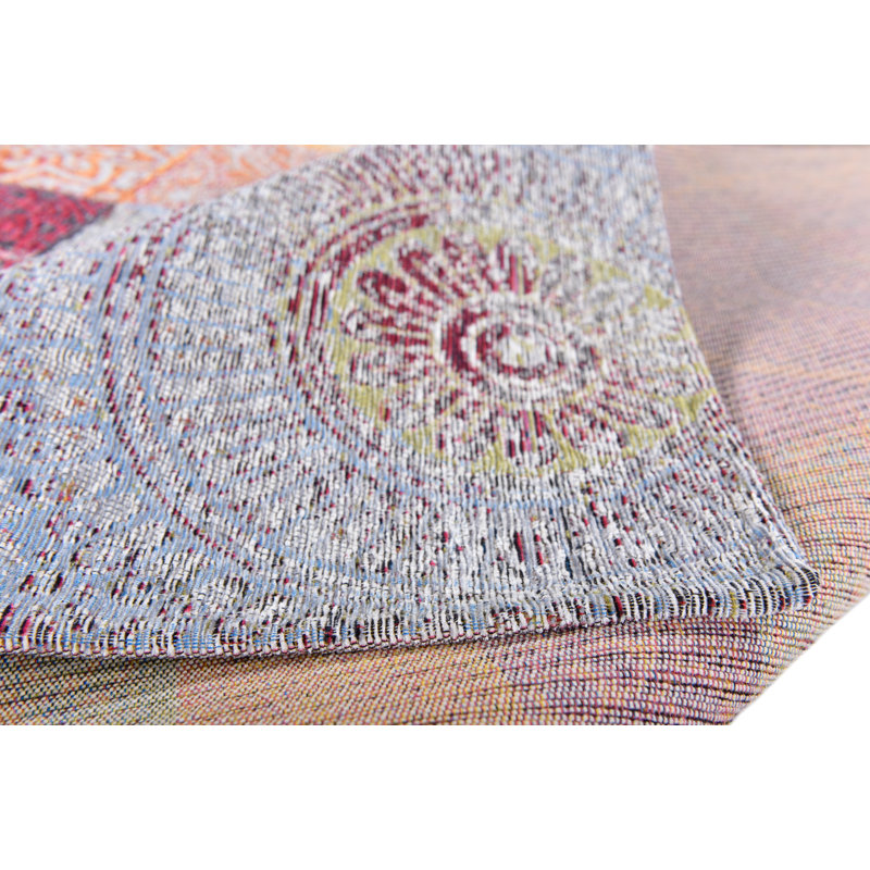 Cosima Machine Woven Cotton Pink/Purple/Red Indoor Rug, Rectangle 160 x 230cm