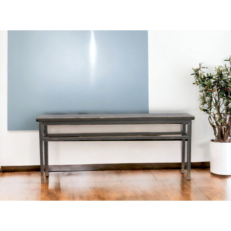Solid Wood Console Table, 33.9" H x 79.1" W x 15.7" D