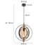 Atef 1 - Light Black Geometric Pendant