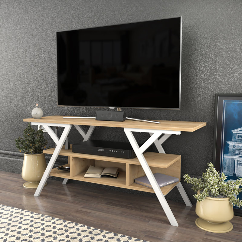 Tolchester TV Stand for TVs up to 50", White/Oak