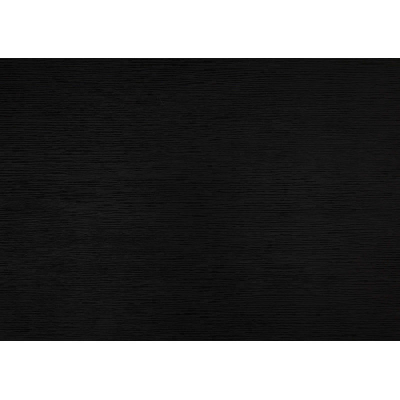 Lit simple superposé au dessus d'un lit double avec garde-corps en bois robuste 1pc, Noir