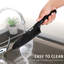 Ensemble de 3 couteaux de cuisine en acier inoxydable Hecef 3CR13 avec revêtement noir