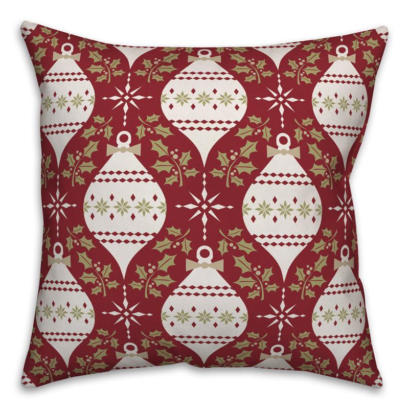  Housse de coussin carré et insert, Blanc / Vert