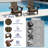 Outdoor Weather-Resistant High Density Polyethylene Foldable Adirondack Chairs with Cup Holder Set of 2-1355259401