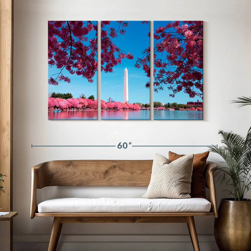 Lilie Washington Spring Sakura, 32" H x 50" W