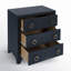 Commode 3 tiroirs en raphia Cleo-438596407