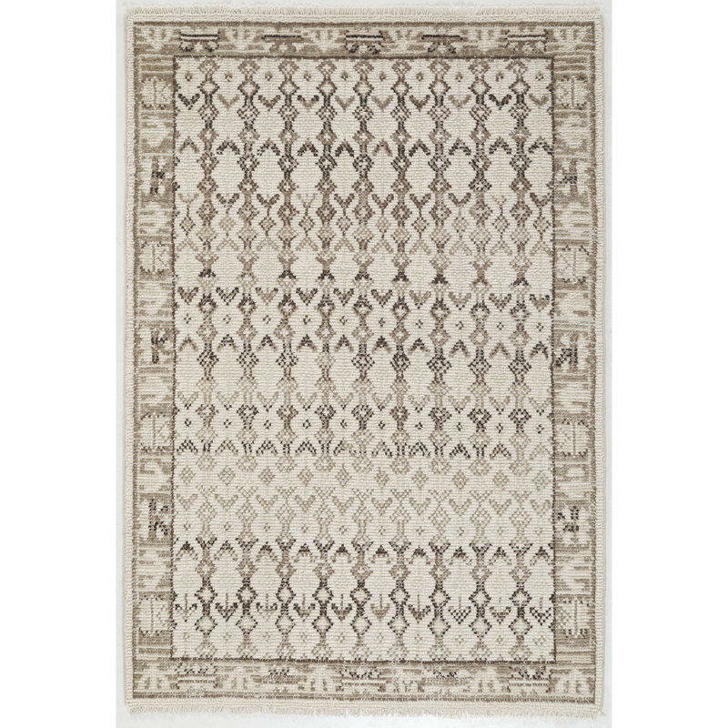 Tapis d'intérieur en laine noué à la main Ellis, Rectangle 9 pi x 12 pi