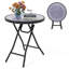 Glass Top End Table