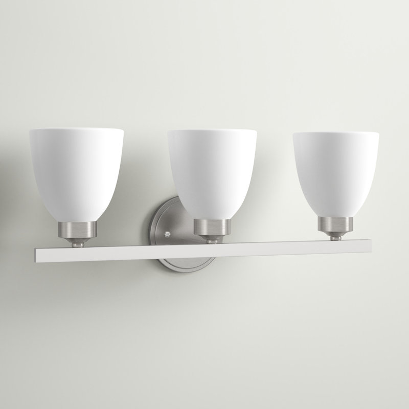Éclairage pour meuble-lavabo à intensité variable Jameson, Nickel brossé, 3