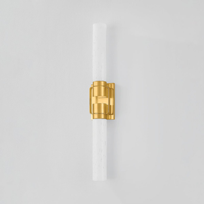 GLEN OAKS Wall Sconce, Aged Brass