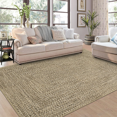 Abstract Washable Area Rug