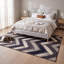 Tapis Axinite moderne à rayures brossées grises et noires, antidérapant, à poils courts, pour l'intérieur et l'extérieur, adapté aux animaux de compagnie, salon, chambre, salle à manger, entrée, couloir, bureau, lavable-363574423