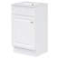 Meuble-lavabo 18 po avec lavabo, meuble-lavabo avec tablette de porte et tablette réglable, blanc