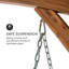 2 Person Porch Swing with Canopy