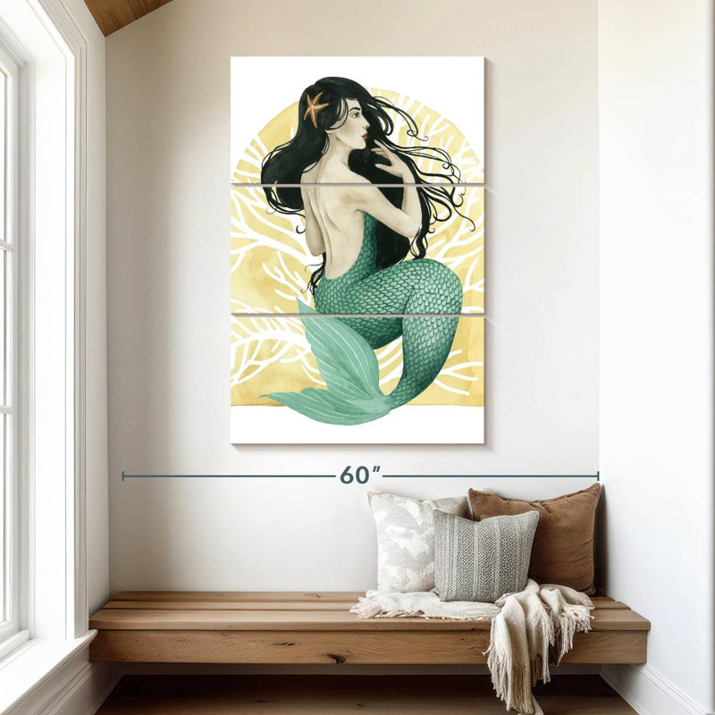Ashelle Deco Mermaid II, H 50 po x l 32 po