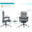 Kelsyn Linen Executive Chair with Headrest