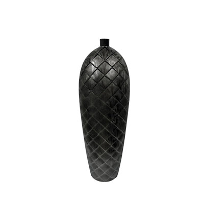 Covadonga Gunmetal Finish Polyresin Floor Vase
