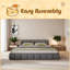 Elegant Chenille Upholstered Bed With Checkerboard Design,-1102933264