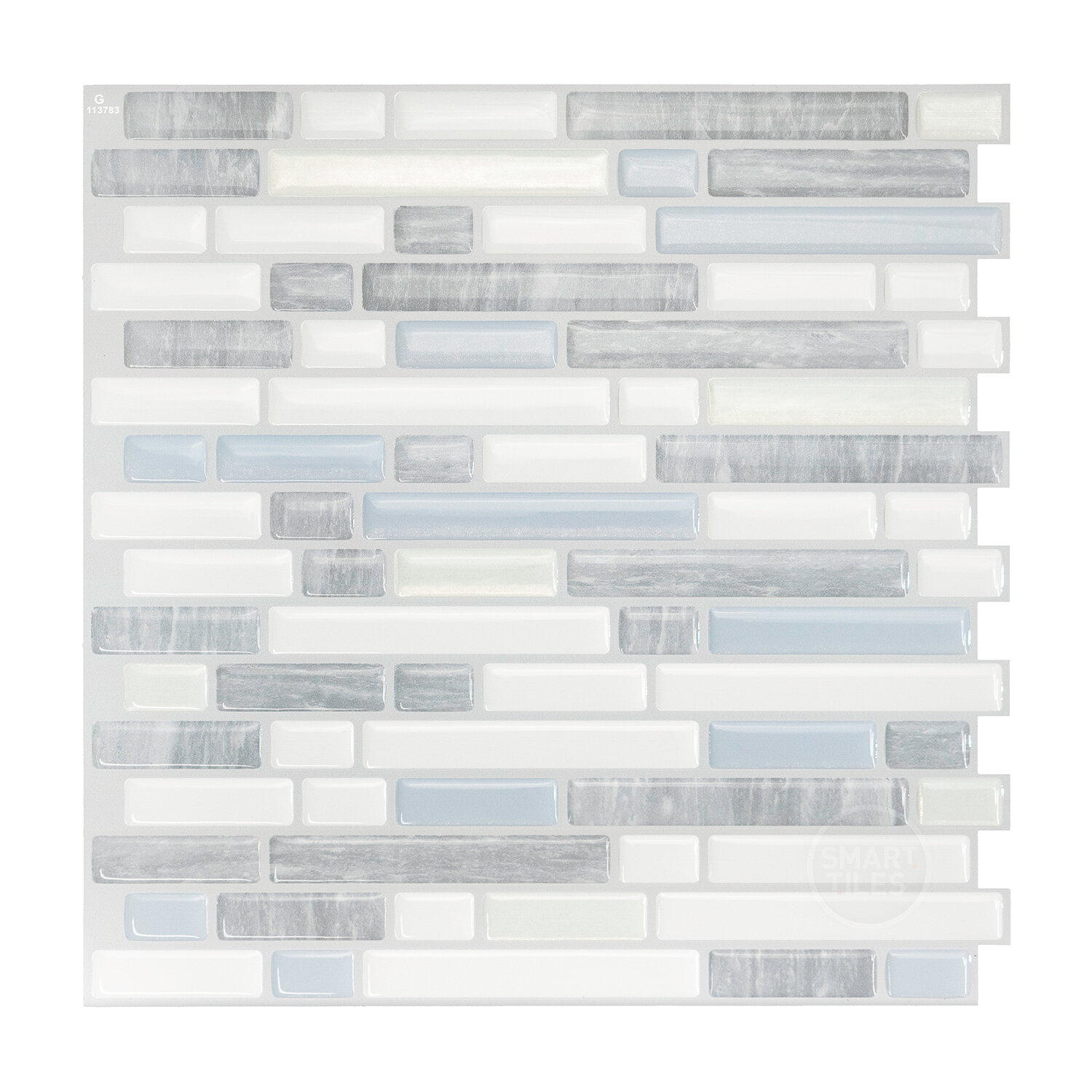 Smart Tiles SMART TILES Peel and Stick Backsplash - 10 Sheets of