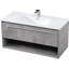 Ensemble de meuble-lavabo mural simple 40 po Kasper-1507883136