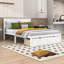 Lit plateforme double avec deux tiroirs de rangement-1583764556