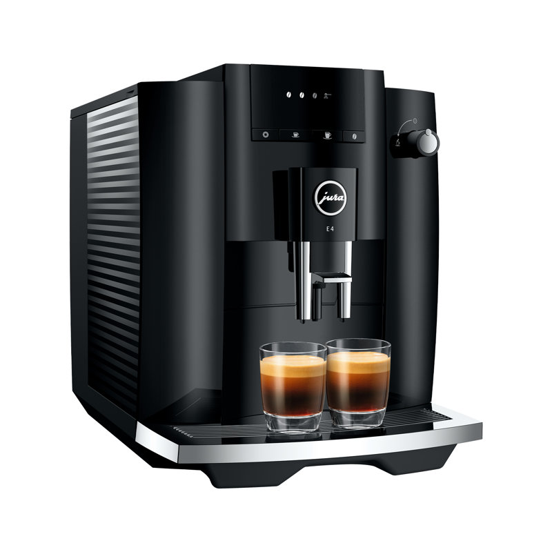 JURA E4 Fully Automatic Coffee & Espresso Machine, Piano Black