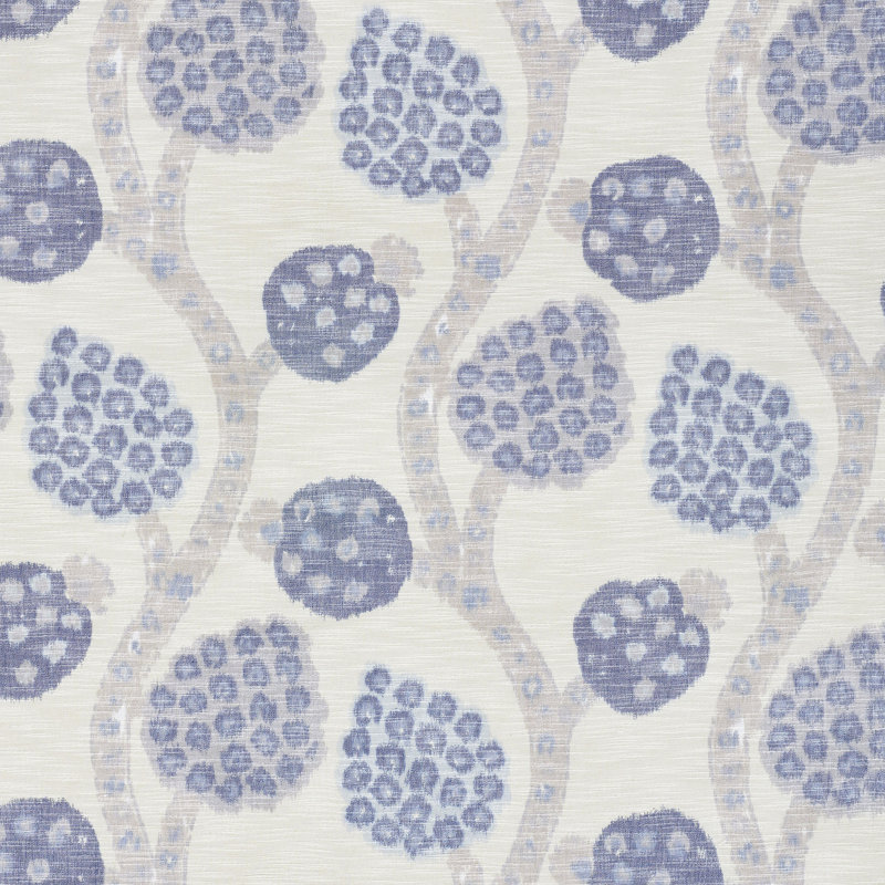 Tissu à motif de chaîne Annabel, Bleu