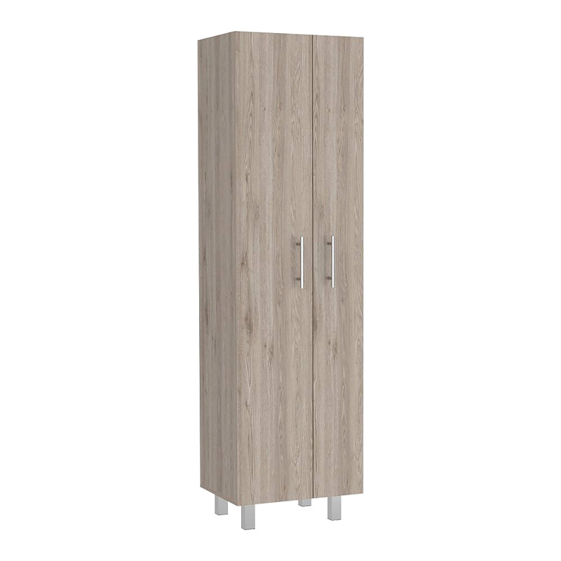 Garde-manger rectangulaire 2 portes gris clair