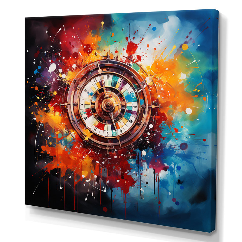 «Casino Royale Roulette V» - impression, Toile tendue, H 24 po x l 24 po x P 1 po