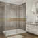Moselle 60" W x 35" D x 77.5" H Frameless Rectangle Sliding Shower Enclosure with Base Included