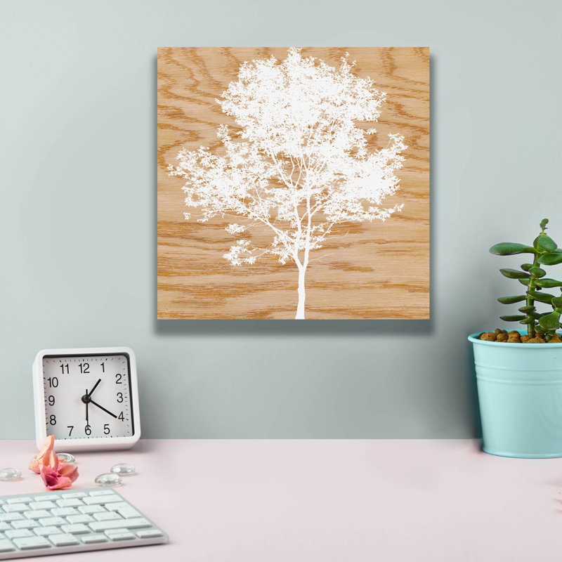  «Snowy Tree» par Erin Clark, art mural sur toile, 12 po x 12 po, H 12 po x l 12 po x P 0,75 po
