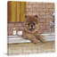 Pup In The Tub - Wrapped Canvas Painting-469544212
