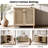 Calzada  31.5'' Tall 2 - Rattan Wicker Door Storage Accent Cabinet with Solid Wood Legs-1246909287