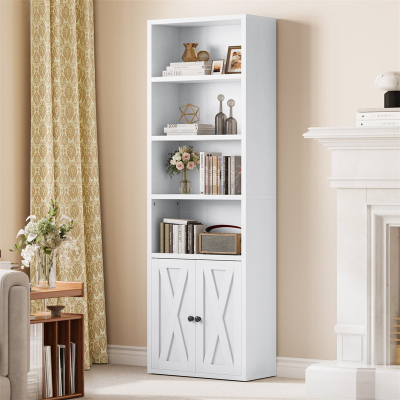 180cm H Standard Bookcase, White