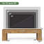 Meuble télé en bois massif, console de télévision extra-robuste 63 po