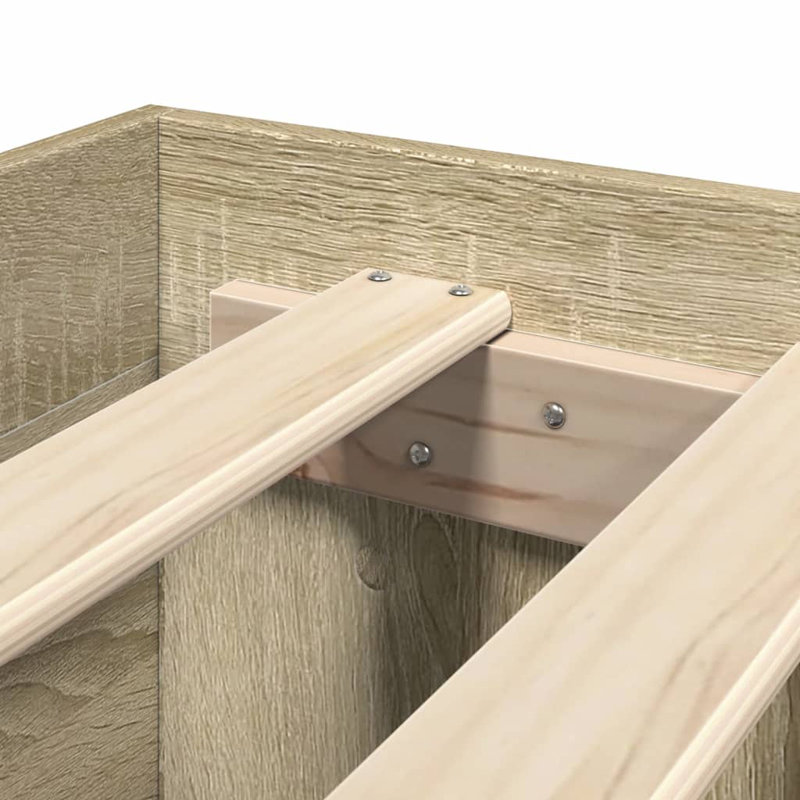 Bed Frame, European Double (140 x 200 cm), Sonoma Oak