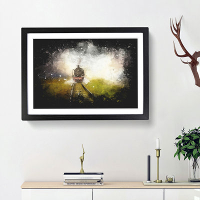Steam Train Upon The Tracks - Picture Frame Graphic Art