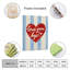 «Love You Bye Heart», art mural encadré en bois, 16 x 20