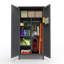 Grande armoire de rangement en métal avec grand espace de rangement