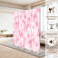 Cloison pliante 4 panneaux paravent à motif d'aquarelle rose royal délicat séparateur de cloison en toile-1823590522-1823590523