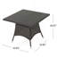 CORSICA SQ DINING TABLE