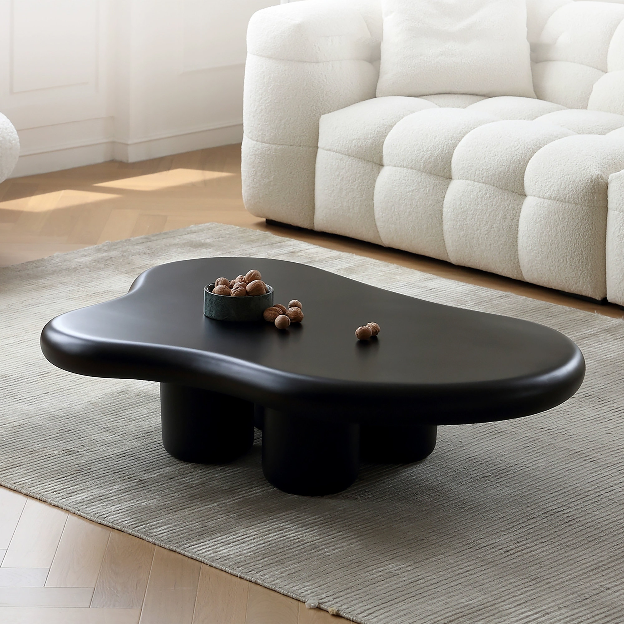 Brayden Studio® Chanston Cloud Shape Modern 4 Legged Coffee Table ...